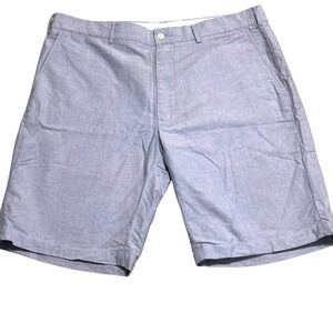 Polo Ralph Lauren Preston Shorts Mens 38 Blue Chambray Cotton Chino Casual Prep